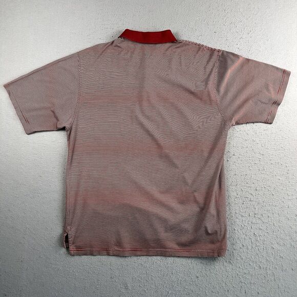 Fairway & Greene Red White Striped Albany Country Club Collared Polo Shirt L - Picture 15 of 16
